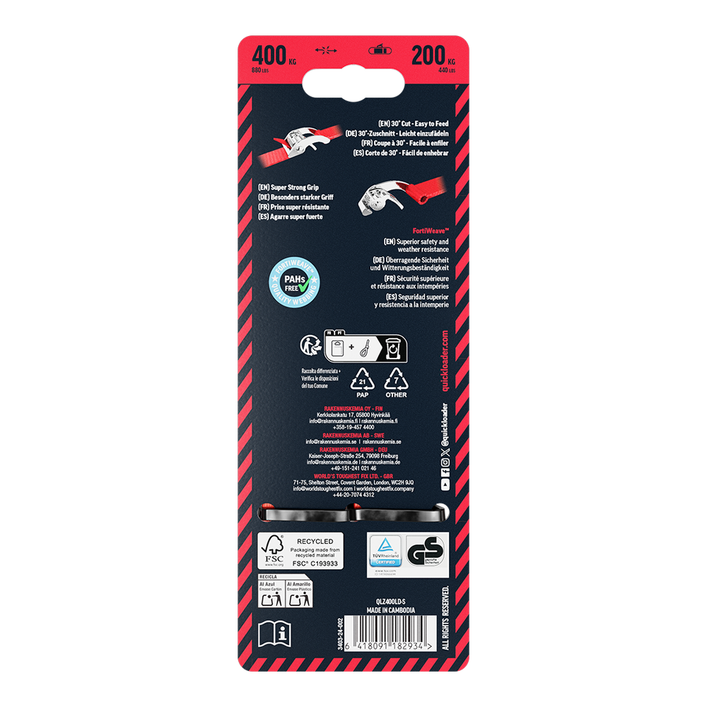 CAMBUCKLE Z-LOCK 400KG 4M