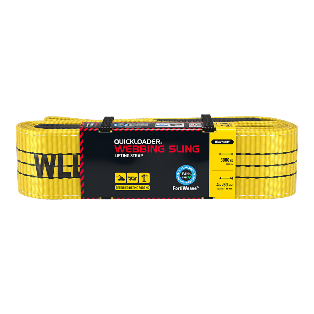 QUICKLOADER Webbing Sling Lifting Strap QLWS3000HD 4 meters